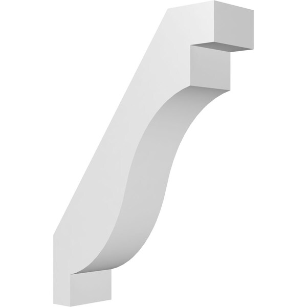 Ekena Millwork 3-in. W x 10-in. D x 14-in. H Copenhagen Architectural Grade PVC Knee Brace BRCP03X10X14CHG - main